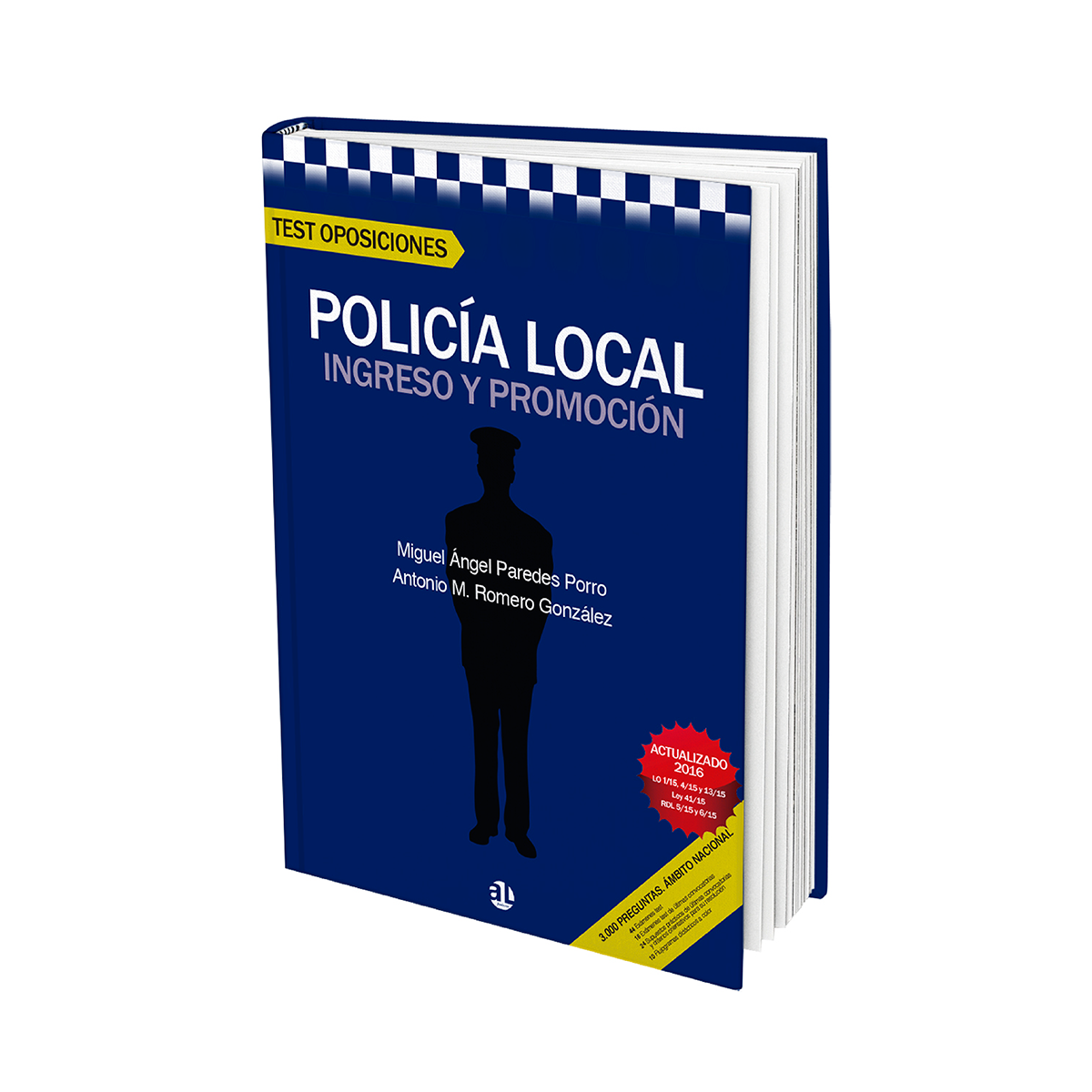 Test Oposiciones Policía Local, Miguel Ángel Paredes Porro, AL Fundación, libro